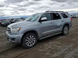 Salvage cars for sale at Helena, MT auction: 2015 Toyota Sequoia Limited