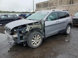 Salvage cars for sale at Fredericksburg, VA auction: 2015 Jeep Cherokee Limited