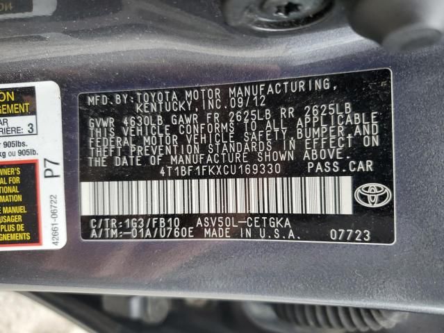 2012 Toyota Camry Base