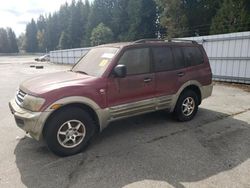 Mitsubishi salvage cars for sale: 2002 Mitsubishi Montero XLS