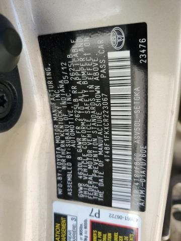 2012 Toyota Camry Base