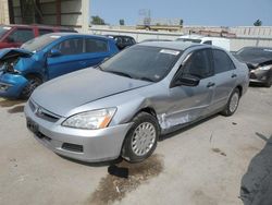 Honda salvage cars for sale: 2007 Honda Accord Value