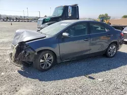 Salvage cars for sale from Copart Mentone, CA: 2014 Toyota Corolla ECO