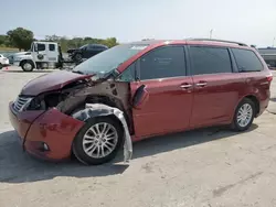 Salvage cars for sale at Lebanon, TN auction: 2017 Toyota Sienna XLE