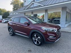 Salvage cars for sale at North Billerica, MA auction: 2017 Hyundai Tucson Limited