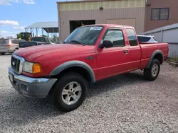 Ford salvage cars for sale: 2004 Ford Ranger Super Cab