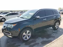 Salvage cars for sale at Grand Prairie, TX auction: 2012 Acura MDX