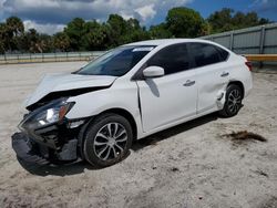 Nissan salvage cars for sale: 2017 Nissan Sentra S