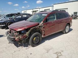 Salvage cars for sale at Kansas City, KS auction: 2017 Subaru Outback 2.5I Premium