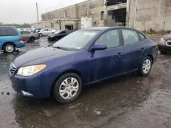 Salvage cars for sale at Fredericksburg, VA auction: 2010 Hyundai Elantra Blue