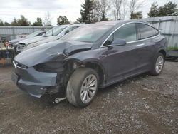 Salvage cars for sale at Bowmanville, ON auction: 2021 Tesla Model X