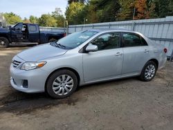 Salvage cars for sale from Copart Lyman, ME: 2013 Toyota Corolla Base