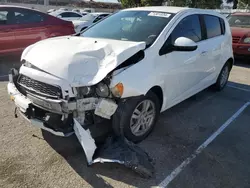 Salvage cars for sale at Rancho Cucamonga, CA auction: 2015 Chevrolet Sonic LT