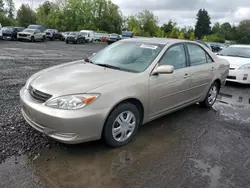 Salvage cars for sale from Copart Portland, OR: 2003 Toyota Camry LE