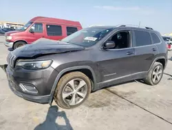 Salvage cars for sale at Grand Prairie, TX auction: 2020 Jeep Cherokee Limited