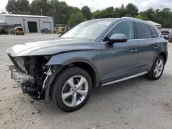 Salvage cars for sale at Mendon, MA auction: 2020 Audi Q5 Premium