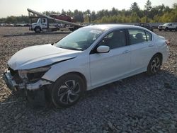 Vehiculos salvage en venta de Copart Windham, ME: 2016 Honda Accord LX