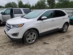 Salvage cars for sale at Midway, FL auction: 2018 Ford Edge Titanium