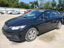 Honda salvage cars for sale: 2015 Honda Civic LX