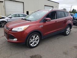 Salvage cars for sale at Woodburn, OR auction: 2015 Ford Escape Titanium