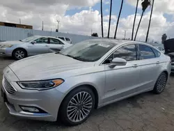 Ford salvage cars for sale: 2018 Ford Fusion TITANIUM/PLATINUM HEV