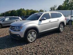 Volkswagen salvage cars for sale: 2019 Volkswagen Atlas SE