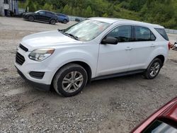 Salvage cars for sale at Hurricane, WV auction: 2016 Chevrolet Equinox LS