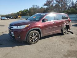 Salvage cars for sale at Brookhaven, NY auction: 2018 Toyota Highlander SE