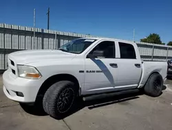 Salvage cars for sale at Littleton, CO auction: 2012 Dodge RAM 1500 ST