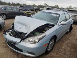 Salvage cars for sale at Elgin, IL auction: 2002 Lexus ES 300