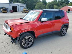 Salvage cars for sale at Mendon, MA auction: 2015 Jeep Renegade Limited