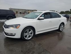 Salvage cars for sale at Wilmer, TX auction: 2013 Volkswagen Passat SEL