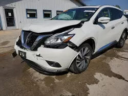 Salvage cars for sale at Pekin, IL auction: 2016 Nissan Murano S