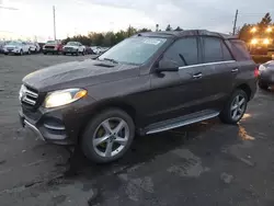 Mercedes-Benz salvage cars for sale: 2018 Mercedes-Benz GLE 350 4matic