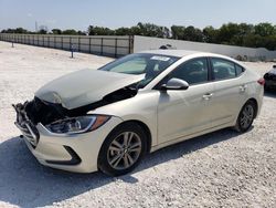 Salvage cars for sale at New Braunfels, TX auction: 2017 Hyundai Elantra SE