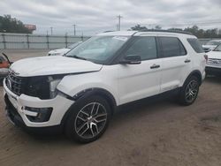 Ford Explorer salvage cars for sale: 2017 Ford Explorer Sport