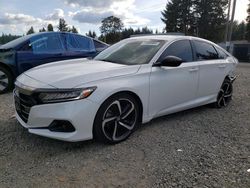 Honda salvage cars for sale: 2021 Honda Accord Sport