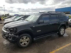 Salvage cars for sale at Woodhaven, MI auction: 2008 Ford Explorer XLT