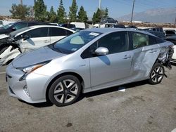 Salvage cars for sale at Rancho Cucamonga, CA auction: 2018 Toyota Prius