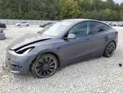 Salvage cars for sale at Ellenwood, GA auction: 2023 Tesla Model Y