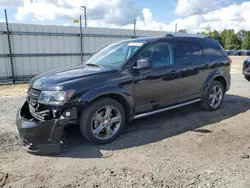 Salvage cars for sale at Lumberton, NC auction: 2017 Dodge Journey Crossroad