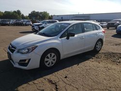 Salvage cars for sale at New Britain, CT auction: 2016 Subaru Impreza