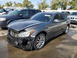 Salvage cars for sale at Bridgeton, MO auction: 2015 Infiniti Q70 3.7