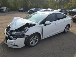 Salvage cars for sale at Cookstown, ON auction: 2018 Chevrolet Cruze LT