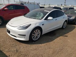 Salvage cars for sale at Elgin, IL auction: 2021 Tesla Model 3