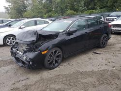 Salvage cars for sale at Candia, NH auction: 2020 Honda Civic Sport