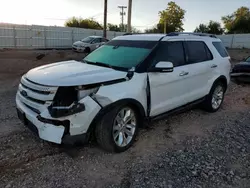 Salvage cars for sale at Oklahoma City, OK auction: 2014 Ford Explorer Limited