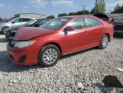 Toyota salvage cars for sale: 2012 Toyota Camry Base