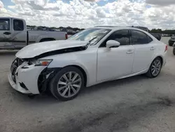 Salvage cars for sale at San Antonio, TX auction: 2016 Lexus IS 200T