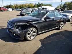 Salvage cars for sale from Copart Denver, CO: 2018 Mercedes-Benz C 300 4matic